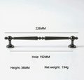 Shiny black traditional shaped bar handle/Black brass cabinet pull/kitchen door handle/Bar drawer pull/furniture hardware/home improvement