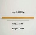 Simple gold brass bar handle/Extra long cabinet handle/home improvement hardware/modern brass kitchen hardware/Brass wardrobe handle