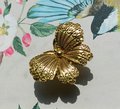 Gold Brass butterfly cabinet handle/Shiny gold butterfly cabinet pull/butterfly door handle/gold butterfly knob/Gold furniture hardware