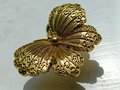 Gold Brass butterfly cabinet handle/Shiny gold butterfly cabinet pull/butterfly door handle/gold butterfly knob/Gold furniture hardware