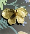 Gold Brass butterfly cabinet handle/Shiny gold butterfly cabinet pull/butterfly door handle/gold butterfly knob/Gold furniture hardware