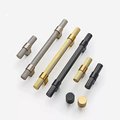Gold Silver or black textured metal bar handle with wide base/Improved grip cabinet pull/brass kitchen cabinet handle/modern brass hardware