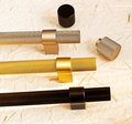Gold Silver or black textured metal bar handle with wide base/Improved grip cabinet pull/brass kitchen cabinet handle/modern brass hardware