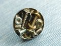 Unique nuts, washers and screws drawer pull/Silver nut style solid nickle cabinet knob/Industrial style door knob/man cave nickle hardware