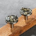 Unique nuts, washers and screws drawer pull/Silver nut style solid nickle cabinet knob/Industrial style door knob/man cave nickle hardware