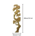 A Pair of cypress tree drawer handles/Gold wardrobe door handles/Large brass cabinet handles/Tree shaped door handles/Furniture hardware