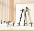 Silver nickel diamond pattern cabinet bar pull/grey silver drawer pull/silver kitchen hardware/matte silver cabinet pull/nickle door handle