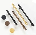 End section diamond knurled pattern cabinet bar pull/gold knurled drawer pull/bronze kitchen hardware/matte black cabinet pull/grip pull