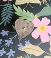 Heart shape rose quartz crystal and brass cabinet handle/Heart shaped gemstone drawer handle/Heart shaped pink crystal door handle