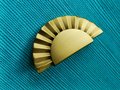 Golden sunray design cabinet pull/Gold brass drawer pull/Semi circle door handle/Brass furniture hardware/kitchen handles/home improvement