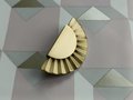 Golden sunray design cabinet pull/Gold brass drawer pull/Semi circle door handle/Brass furniture hardware/kitchen handles/home improvement