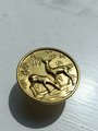 Gold Brass Woodland Scene Drawer handle/Deer and Stag Cabinet Pull/Gold Brass Stag Door Handle/woodland decor/Unusual Furniture hardware