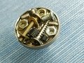 Unique nuts, washers and screws drawer pull/Silver nut style solid nickle cabinet knob/Industrial style door knob/man cave nickle hardware