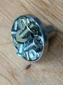 Unique nuts, washers and screws drawer pull/Silver nut style solid nickle cabinet knob/Industrial style door knob/man cave nickle hardware