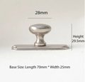 Classic back plate drawer knob/Backplate drawer handle/Traditional style cabinet pull/Brass furniture hardware/IKEA hack door handle