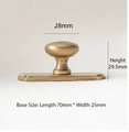 Classic back plate drawer knob/Backplate drawer handle/Traditional style cabinet pull/Brass furniture hardware/IKEA hack door handle