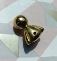 Gold brass man cabinet handle/Small man shaped door handle/Cartoon shaped figurine drawer handle/Child shaped brass furniture hardware