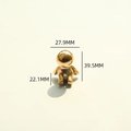 Gold brass man cabinet handle/Small man shaped door handle/Cartoon shaped figurine drawer handle/Child shaped brass furniture hardware