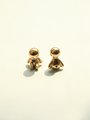 Gold brass man cabinet handle/Small man shaped door handle/Cartoon shaped figurine drawer handle/Child shaped brass furniture hardware