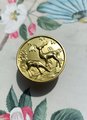 Gold Brass Woodland Scene Drawer handle/Deer and Stag Cabinet Pull/Gold Brass Stag Door Handle/woodland decor/Unusual Furniture hardware
