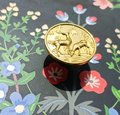 Gold Brass Woodland Scene Drawer handle/Deer and Stag Cabinet Pull/Gold Brass Stag Door Handle/woodland decor/Unusual Furniture hardware