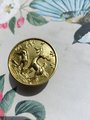 Gold Brass Woodland Scene Drawer handle/Deer and Stag Cabinet Pull/Gold Brass Stag Door Handle/woodland decor/Unusual Furniture hardware