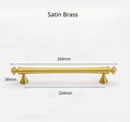 Satin gold French style cabinet bar handle/Unusual matte gold ball design cabinet drawer pull/Gold furniture hardware/Brass kitchen hardware