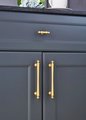 Satin gold French style cabinet bar handle/Unusual matte gold ball design cabinet drawer pull/Gold furniture hardware/Brass kitchen hardware