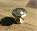Hexagon shaped gold cabinet handle/Geometric style gold drawer pull/Gold furniture hardware/kitchen renovation/Gold Hexagonal door knob