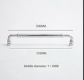 Traditional silver curved cabinet bar handle/Shiny silver drawer pull/silver chrome door handle/brass furniture hardware/kitchen hardware