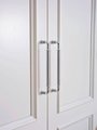 Traditional silver curved cabinet bar handle/Shiny silver drawer pull/silver chrome door handle/brass furniture hardware/kitchen hardware