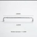 Traditional silver curved cabinet bar handle/Shiny silver drawer pull/silver chrome door handle/brass furniture hardware/kitchen hardware
