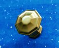 Hexagon shaped gold cabinet handle/Geometric style gold drawer pull/Gold furniture hardware/kitchen renovation/Gold Hexagonal door knob