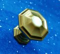 Hexagon shaped gold cabinet handle/Geometric style gold drawer pull/Gold furniture hardware/kitchen renovation/Gold Hexagonal door knob
