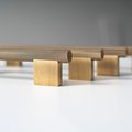 Bronze brass bar handle with wide base/knurled texture cabinet handle/home improvement hardware/oil bronze cabinet handle/bronze hardware