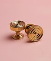 Brass Cabinet Pull/Shiny silver door handle/Solid brass drawer knob/Gold Brass furniture hardware/Chrome Drawer Pull/Classic shaped handle