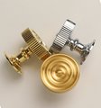 Brass Cabinet Pull/Shiny silver door handle/Solid brass drawer knob/Gold Brass furniture hardware/Chrome Drawer Pull/Classic shaped handle
