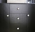 Black and white panda drawer handle/Leather panda cabinet pull/Kids panda door handle/Leather hardware/Childrens decor/Panda door knob