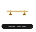 Gold brass bar cabinet handle with retro look/Gold drawer handle/home improvement hardware/Gold cabinet door handle/Gold hardware