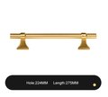 Gold brass bar cabinet handle with retro look/Gold drawer handle/home improvement hardware/Gold cabinet door handle/Gold hardware