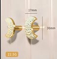 Shiny gold brass moon door handle/Hammered brass drawer knob/home improvement/cabinet pull/Moon door knob/Cabinet handle/Gold brass hardware