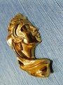 Gold brass Aphrodite cabinet handle/Gold Goddess door handle/Beautiful lady drawer handle/Unique furniture hardware/Woman door handle