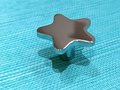 Silver star door handle/Star drawer knob/home improvement cabinet pull/night sky nursery decor/Silver star drawer handle/IKEA hack door knob