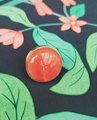 Round red quartz crystal and gold brass cabinet handle/Red gemstone drawer handle/Red semi precious stone drawer pull/Pink crystal door knob