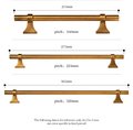 Bronze brass bar cabinet handle with retro look/Bronze drawer handle/home improvement hardware/Bronze cabinet door handle/bronze hardware