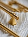 Gold brass bar cabinet handle with retro look/Gold drawer handle/home improvement hardware/Gold cabinet door handle/Gold hardware