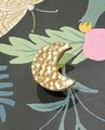 Shiny gold brass moon door handle/Hammered brass drawer knob/home improvement/cabinet pull/Moon door knob/Cabinet handle/Gold brass hardware
