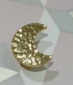 Shiny gold brass moon door handle/Hammered brass drawer knob/home improvement/cabinet pull/Moon door knob/Cabinet handle/Gold brass hardware