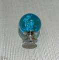 Rainbow bubbly glass ball drawer knob/Colourful glass cabinet handle/Rainbow furniture hardware/nursery door handle/Children's room decor