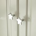 Silver star door handle/Star drawer knob/home improvement cabinet pull/night sky nursery decor/Silver star drawer handle/IKEA hack door knob